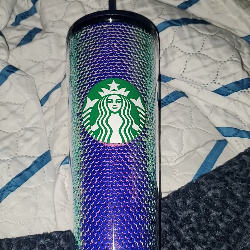 Never Used Starbucks Purple Sequence Tumbler